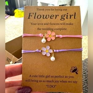 Flower girl bracelets .